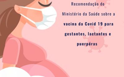 Recomendação do Ministério da Saúde para grávidas, lactantes e puerpéras