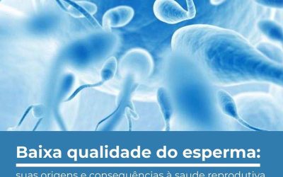 Baixa qualidade do esperma – orientes e consequências para os homens